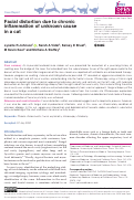 Cover page: Facial distortion due to chronic inflammation of unknown cause in a cat