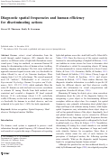 Cover page: Diagnostic spatial frequencies and human efficiency for discriminating actions