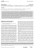 Cover page: A careful reassessment of anthracycline use in curable breast cancer.