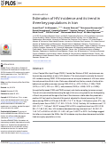 Cover page: Estimation of HIV incidence and its trend in three key populations in Iran