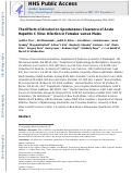 Cover page: The effects of alcohol on spontaneous clearance of acute hepatitis C virus infection in females versus males