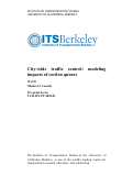 Cover page: City-wide traffic control: modeling impacts of cordon queues