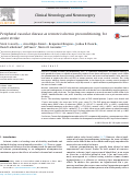 Cover page: Peripheral vascular disease as remote ischemic preconditioning, for acute stroke