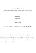 Cover page: Schools and neighborhood crime: The effects of dropouts and high-performing schools on juvenile crime