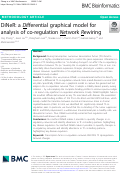 Cover page: DiNeR: a Differential graphical model for analysis of co-regulation Network Rewiring