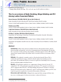 Cover page: The Co-occurrence of Daily Smoking, Binge Drinking and IPV Among Latino Expectant Fathers