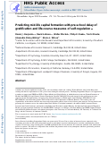 Cover page: Predicting mid-life capital formation with pre-school delay of gratification and life-course measures of self-regulation