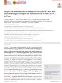 Cover page: Diagnostic Performance Assessment of Saliva RT-PCR and Nasopharyngeal Antigen for the Detection of SARS-CoV-2 in Peru.