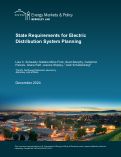 Cover page: State Requirements for Electric Distribution System Planning