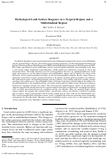 Cover page: Hydrological land surface response in a tropical regime and a midlatitudinal regime