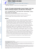 Cover page: Routes of cannabis administration among females in the year before and during pregnancy: Results from a pilot project