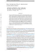 Cover page: Self-Supervised Policy Adaptation during Deployment