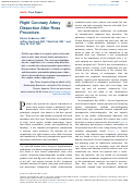 Cover page: Right Coronary Artery Dissection After Ross Procedure