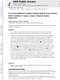 Cover page: Prior-Preconditioned Conjugate Gradient Method for Accelerated Gibbs Sampling in Large n, Large p Bayesian Sparse Regression.