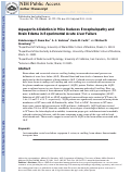 Cover page: Aquaporin-4 deletion in mice reduces encephalopathy and brain edema in experimental acute liver failure