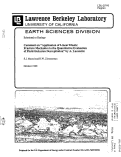 Cover page: Comment and Reply on Application of Linear Elastic Fracture Mechanics to the Quantitative Evaluation of Fluid-Inclusion Decrepitation by A. Lacazette