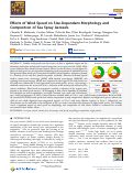 Cover page: Effects of Wind Speed on Size-Dependent Morphology and Composition of Sea Spray Aerosols.