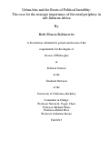 Cover page: Urban-bias and the Roots of Political Instability: The case for the strategic importance of the rural periphery in sub-Saharan Africa