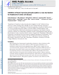 Cover page: Inhibition of Band 3 tyrosine phosphorylation: a new mechanism for treatment of sickle cell disease.