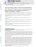 Cover page: Item response theory analysis of the Clinical Dementia Rating.