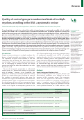 Cover page: Quality of control groups in randomised trials of multiple myeloma enrolling in the USA: a systematic review