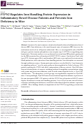 Cover page of PTPN2 Regulates Iron Handling Protein Expression in Inflammatory Bowel Disease Patients and Prevents Iron Deficiency in Mice.