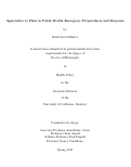 Cover page: Approaches to Plans in Public Health Emergency Preparedness and Response