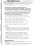 Cover page: Anticoagulation in pulmonary arterial hypertension - association with mortality, healthcare utilization, and quality of life: The Pulmonary Hypertension Association Registry (PHAR).