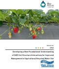 Cover page: Developing a New Foundational Understanding of SAR-Soil Structure Interactions for Improved Management of Agricultural Recycled Water Use