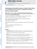 Cover page: A Randomized, Double-Blind, Placebo-Controlled, Phase II Study of Oral ELND005 (scyllo-Inositol) in Young Adults with Down Syndrome without Dementia.