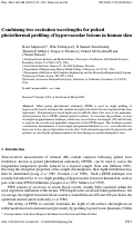 Cover page: Combining two excitation wavelengths for pulsed photothermal profiling of hypervascular lesions in human skin