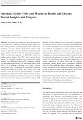 Cover page: Intestinal goblet cells and mucins in health and disease: recent insights and progress.