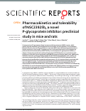 Cover page: Pharmacokinetics and tolerability of NSC23925b, a novel P-glycoprotein inhibitor: preclinical study in mice and rats