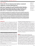 Cover page: Gene-rich UV sex chromosomes harbor conserved regulators of sexual development