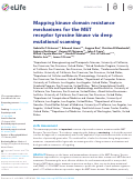 Cover page: Mapping kinase domain resistance mechanisms for the MET receptor tyrosine kinase via deep mutational scanning.