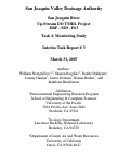 Cover page: San Joaquin River Up-Stream DO TMDL Project Task 4: Monitoring Study Interim Task Report 
#3