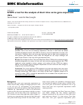 Cover page: STEM: a tool for the analysis of short time series gene expression data