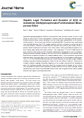 Cover page: Organic layer formation and sorption of U( vi ) on acetamide diethylphosphonate-functionalized mesoporous silica