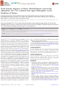 Cover page: Draft Genome Sequence of Heavy Metal-Resistant Cupriavidus alkaliphilus ASC-732T, Isolated from Agave Rhizosphere in the Northeast of Mexico