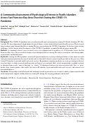 Cover page: A Community Assessment of Psychological Distress in Pacific Islanders Across San Francisco Bay Area Churches During the COVID-19 Pandemic