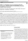 Cover page: NMR 1H, 13C, 15N backbone resonance assignments of the T35S and oncogenic T35S/Q61L mutants of human KRAS4b in the active, GppNHp-bound conformation