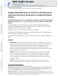 Cover page: Attitudes about medications for alcohol use disorder among individuals with serious mental illness: A health belief model analysis.