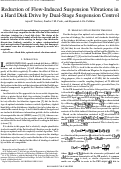 Cover page: Reduction of Flow-Induced Suspension Vibrations in a Hard Disk Drive by Dual-Stage Suspension Control