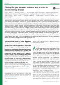 Cover page: Closing the gap between evidence and practice in chronic kidney disease