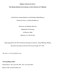 Cover page: Bankers in the Ivory Tower: The Financialization of Governance at the University of California