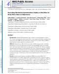 Cover page: Revisiting mendelian randomization studies of the effect of body mass index on depression