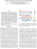 Cover page: Iconicity and Structure in the Emergence of Combinatoriality