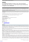 Cover page: An Untapped Potential in Primary Care: Semi-Structured Interviews with Clinicians on How Patient Portals Will Work for Caregivers in the Safety Net