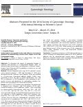 Cover page: Spatial analysis of geographic location and adherence to treatment guidelines for advanced-stage ovarian cancer: Impact of race and socioeconomic status