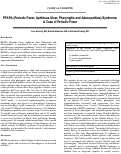 Cover page: PFAPA (Periodic Fever, Aphthous Ulcer, Pharyngitis and Adenopathies) Syndrome: A Case of Periodic Fever